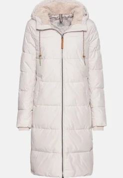 Damen Camel Active Jacken & Westen^Langer Puffermantel mit gefütterter Kapuze