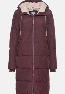Damen Camel Active Jacken & Westen^Langer Puffermantel mit gefütterter Kapuze