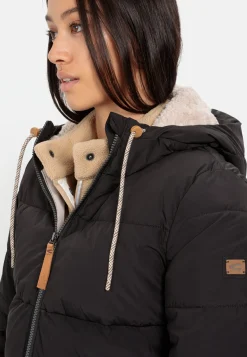 Damen Camel Active Jacken & Westen^Langer Puffermantel mit gefütterter Kapuze