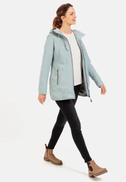 Damen Camel Active Jacken & Westen^Langer Windbreaker mit weichem Plüschfutter