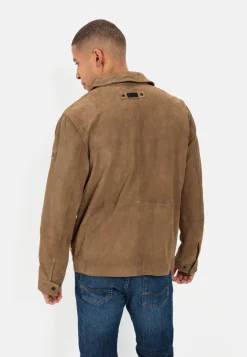 Herren Camel Active Jacken & Westen^Leder Blouson mit Liegekragen