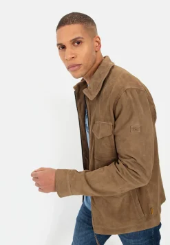 Herren Camel Active Jacken & Westen^Leder Blouson mit Liegekragen