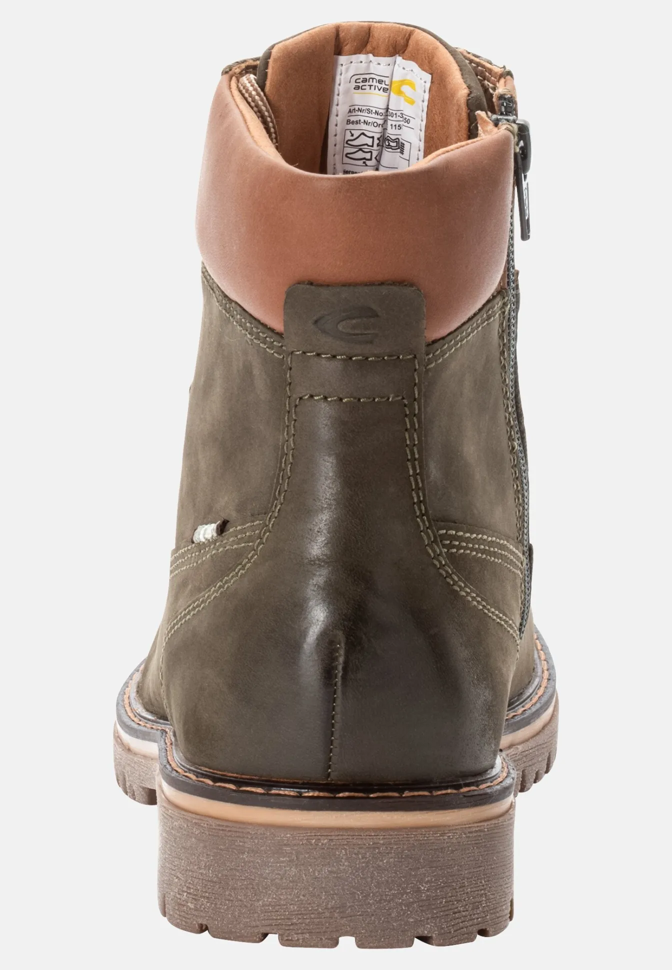 Damen Camel Active Stiefel & Boots^Leder Schnürstiefel mit warmem Wollfutter