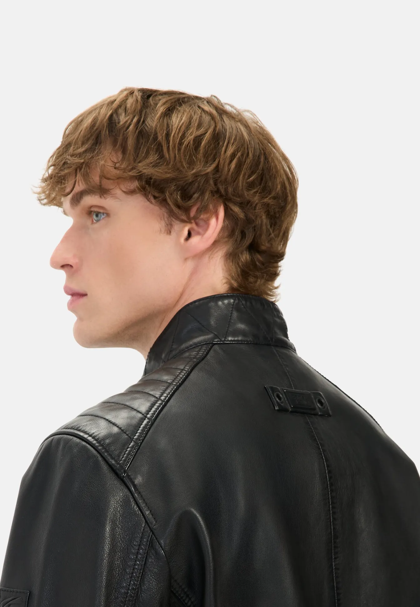 Herren Camel Active Jacken & Westen^Lederjacke mit Reißverschlusstaschen