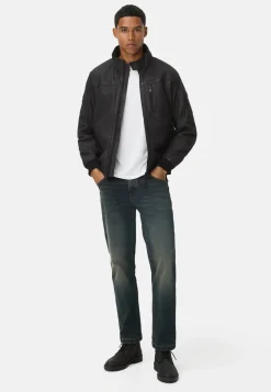 Herren Camel Active Jacken & Westen^Lederjacke mit Stehkragen