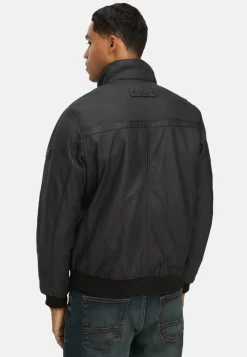 Herren Camel Active Jacken & Westen^Lederjacke mit Stehkragen