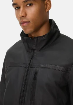 Herren Camel Active Jacken & Westen^Lederjacke mit Stehkragen