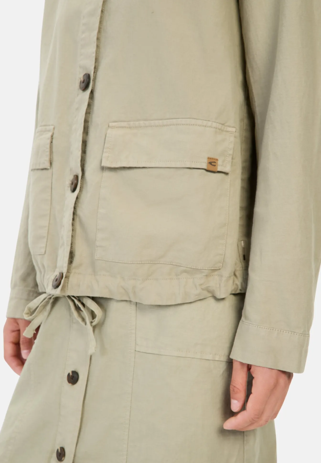 Damen Camel Active Overshirts|Jacken & Westen^Leichter Blazer aus einem Leinenmix
