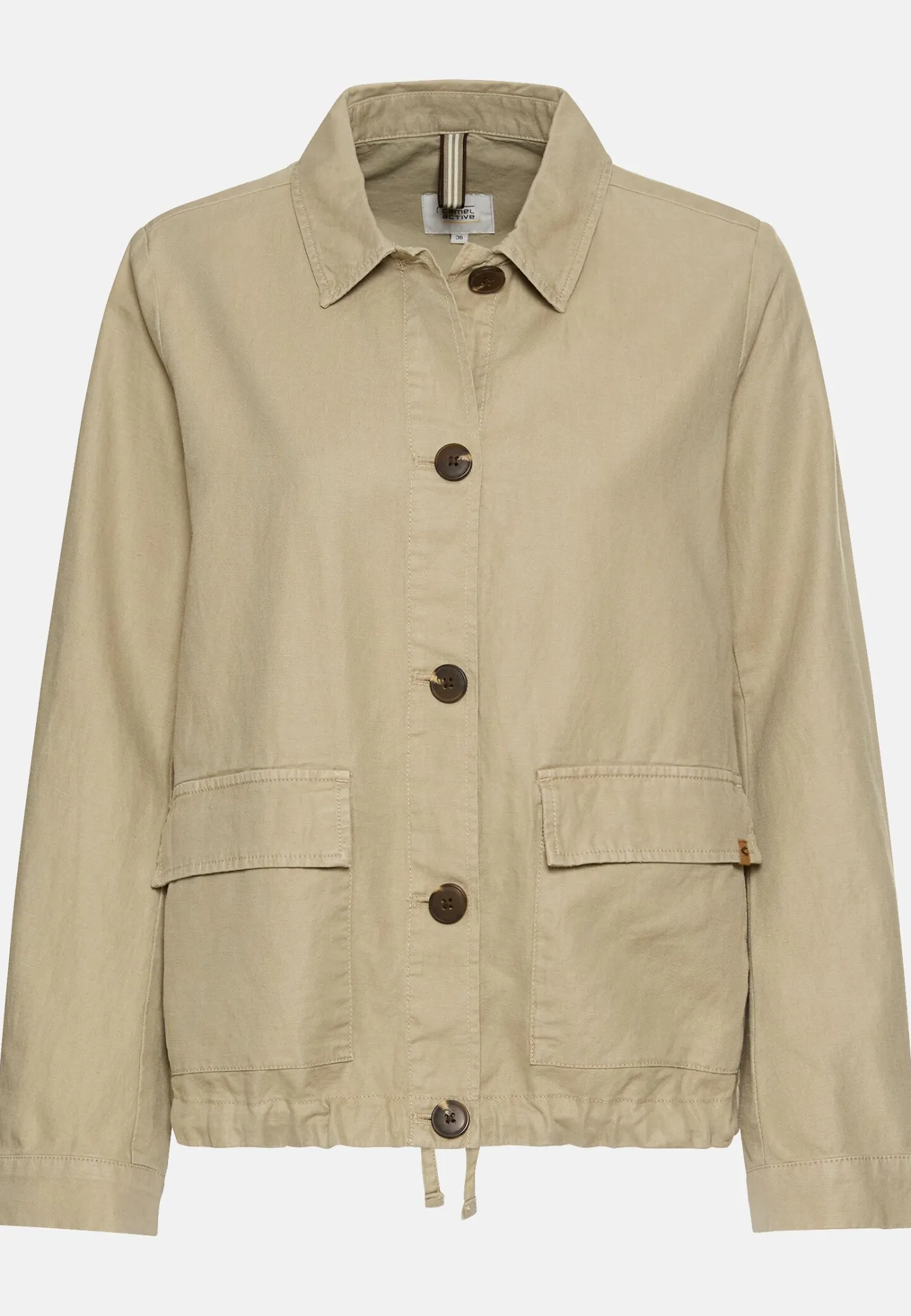 Damen Camel Active Overshirts|Jacken & Westen^Leichter Blazer aus einem Leinenmix