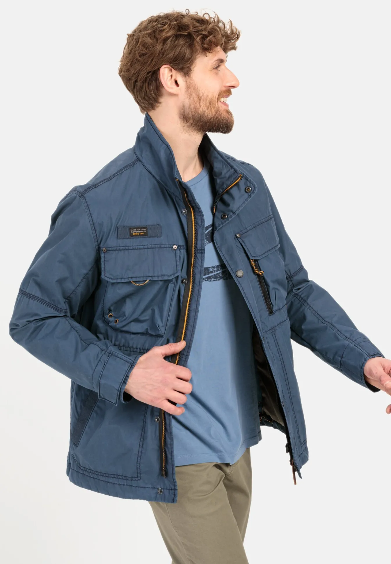 Herren Camel Active Jacken & Westen^Leichter Blouson mit Stehkragen