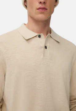 Herren Camel Active T-Shirts & Polos^Leichtes Langarm Polo aus reiner Baumwolle