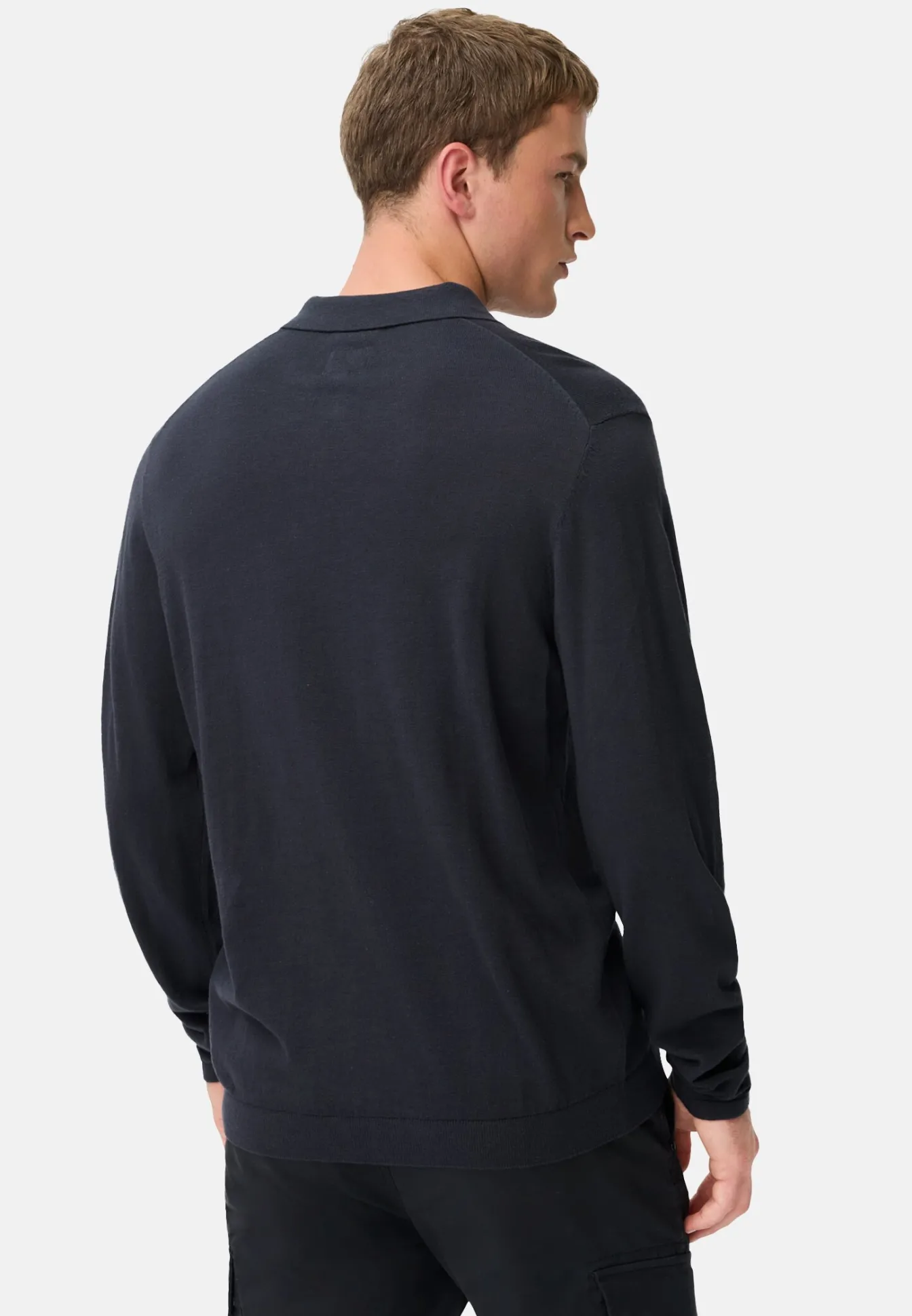 Herren Camel Active T-Shirts & Polos^Leichtes Langarm Polo aus reiner Baumwolle