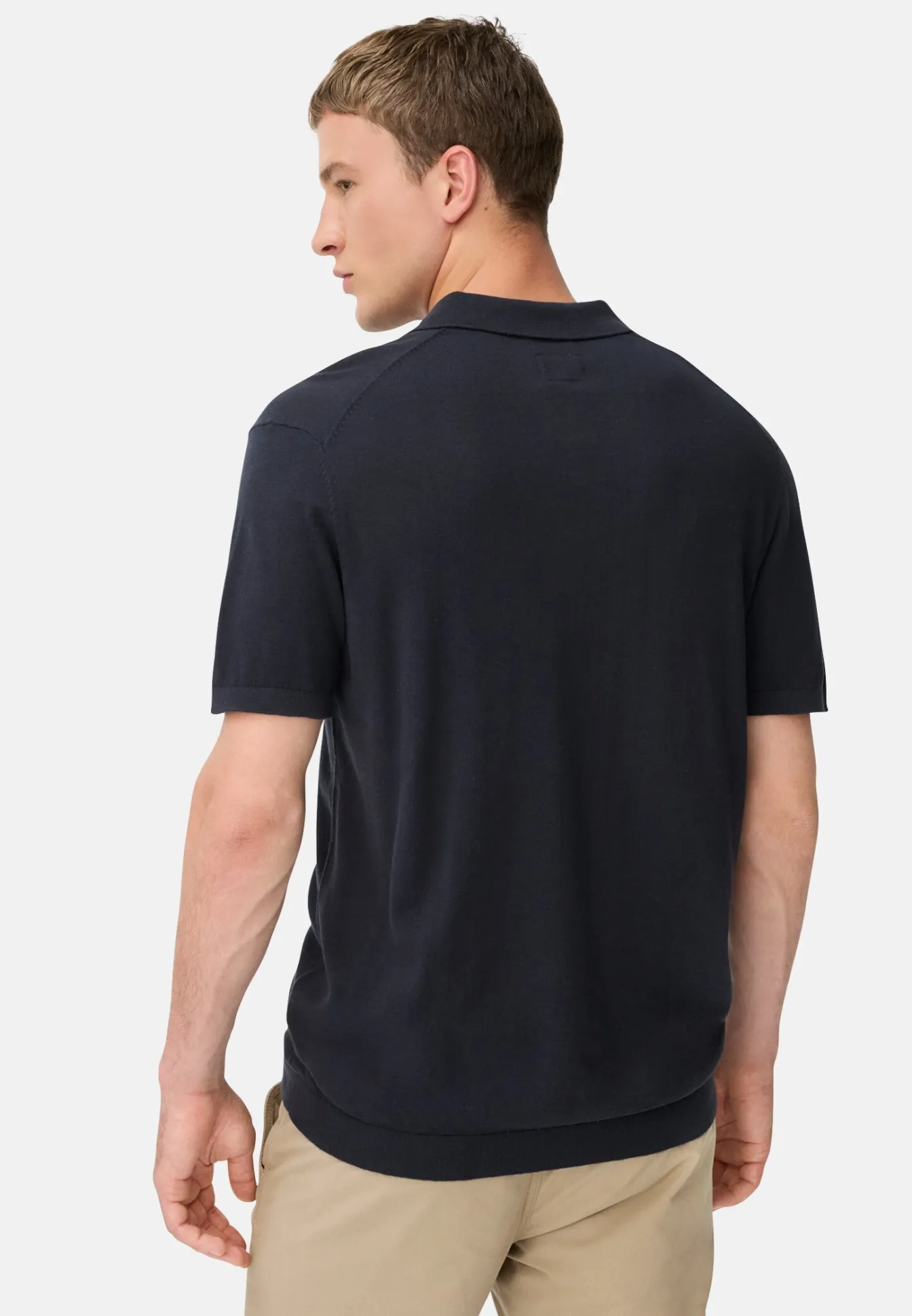 Herren Camel Active T-Shirts & Polos^Leichtes Strick-Polo aus reiner Baumwolle