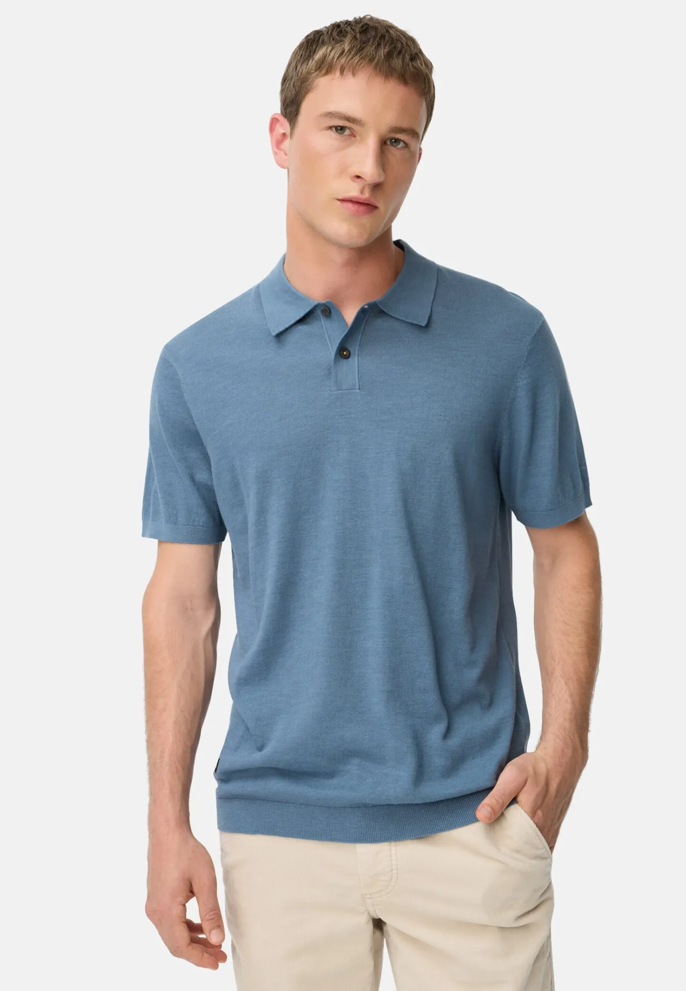 Herren Camel Active T-Shirts & Polos^Leichtes Strick-Polo aus reiner Baumwolle