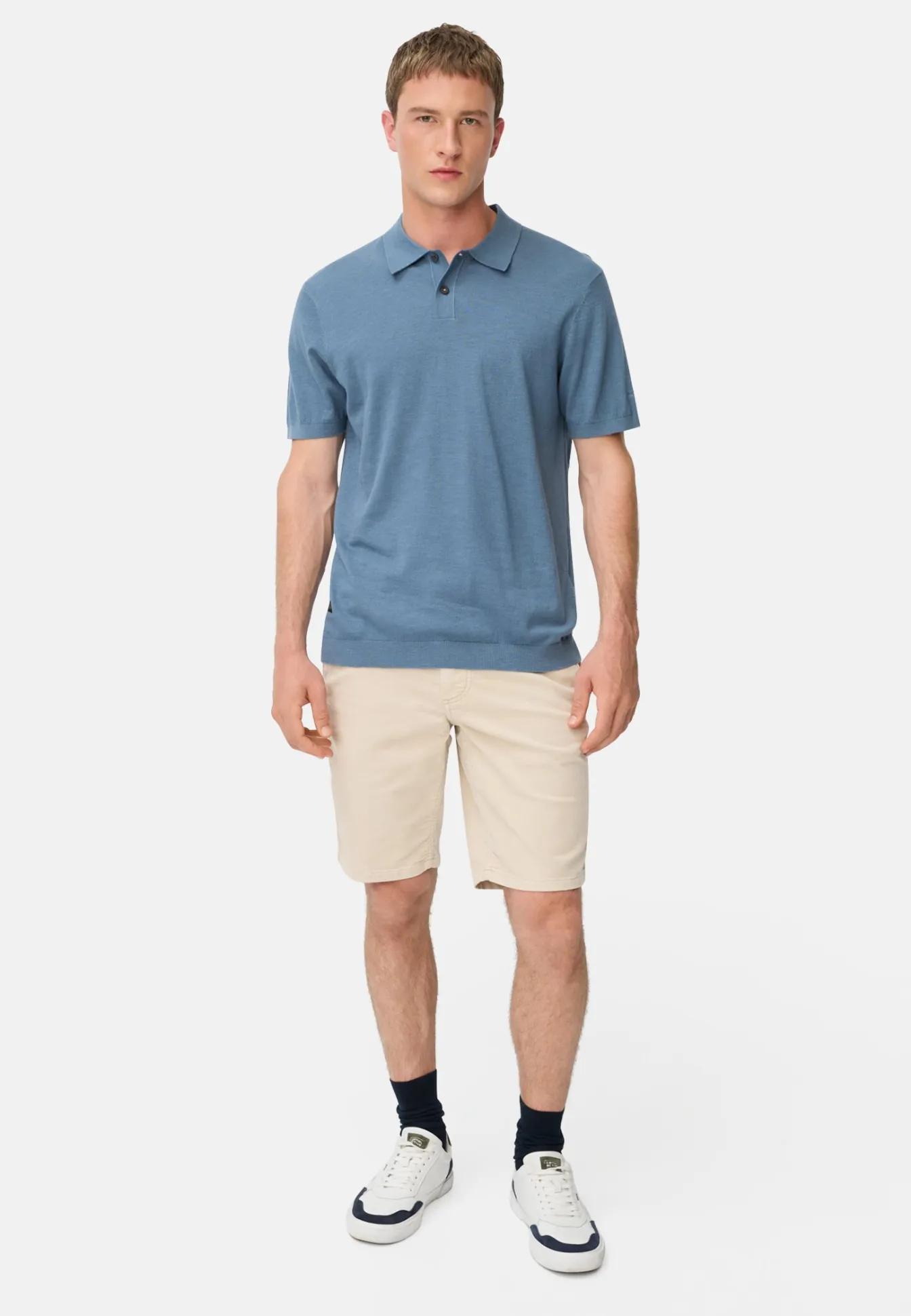 Herren Camel Active T-Shirts & Polos^Leichtes Strick-Polo aus reiner Baumwolle
