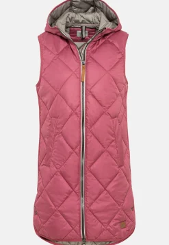 Damen Camel Active Jacken & Westen^Longweste mit Kapuze aus recyceltem Polyester