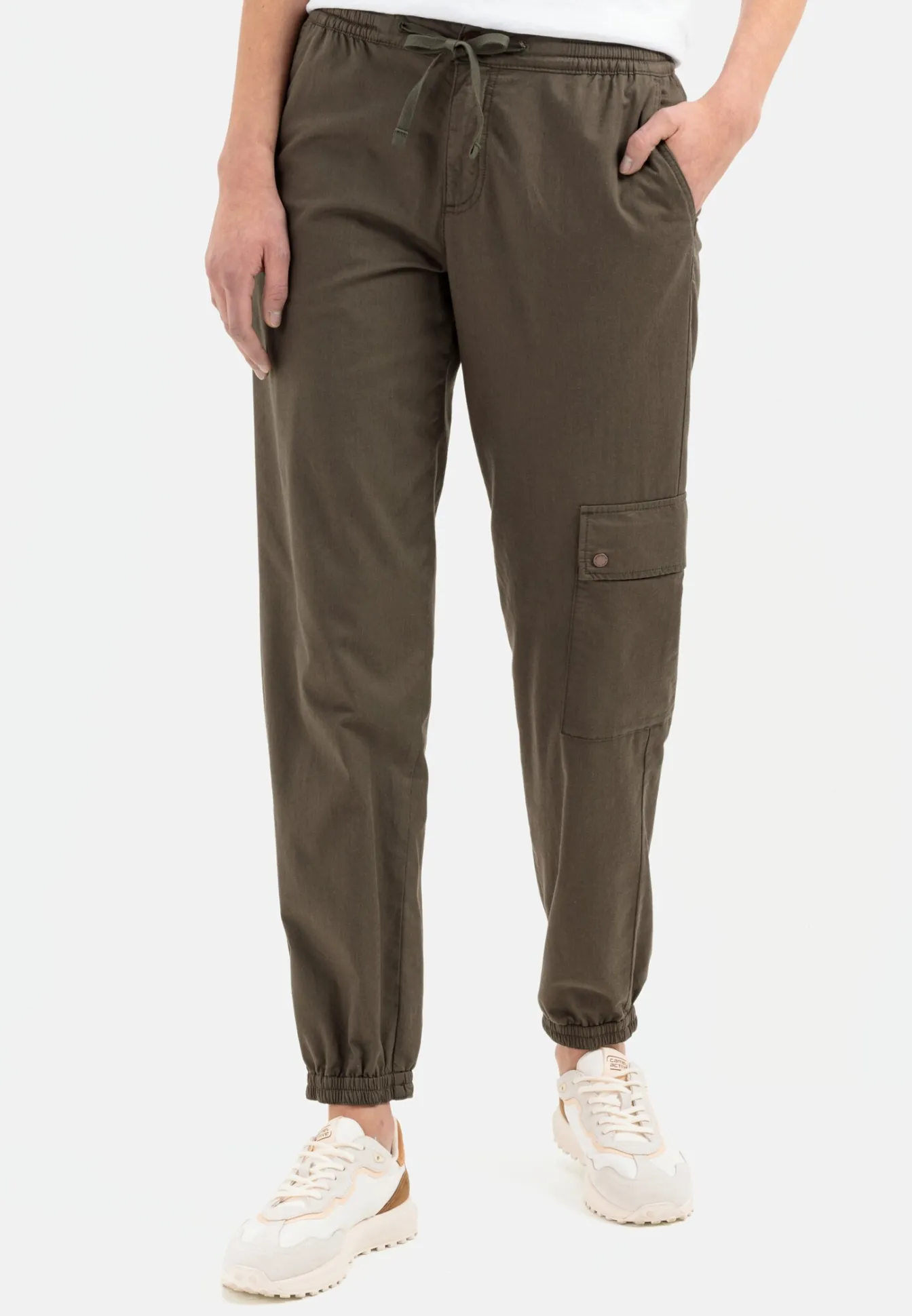 Damen Camel Active Hosen^Loose fit Cargo mit Kordelzug