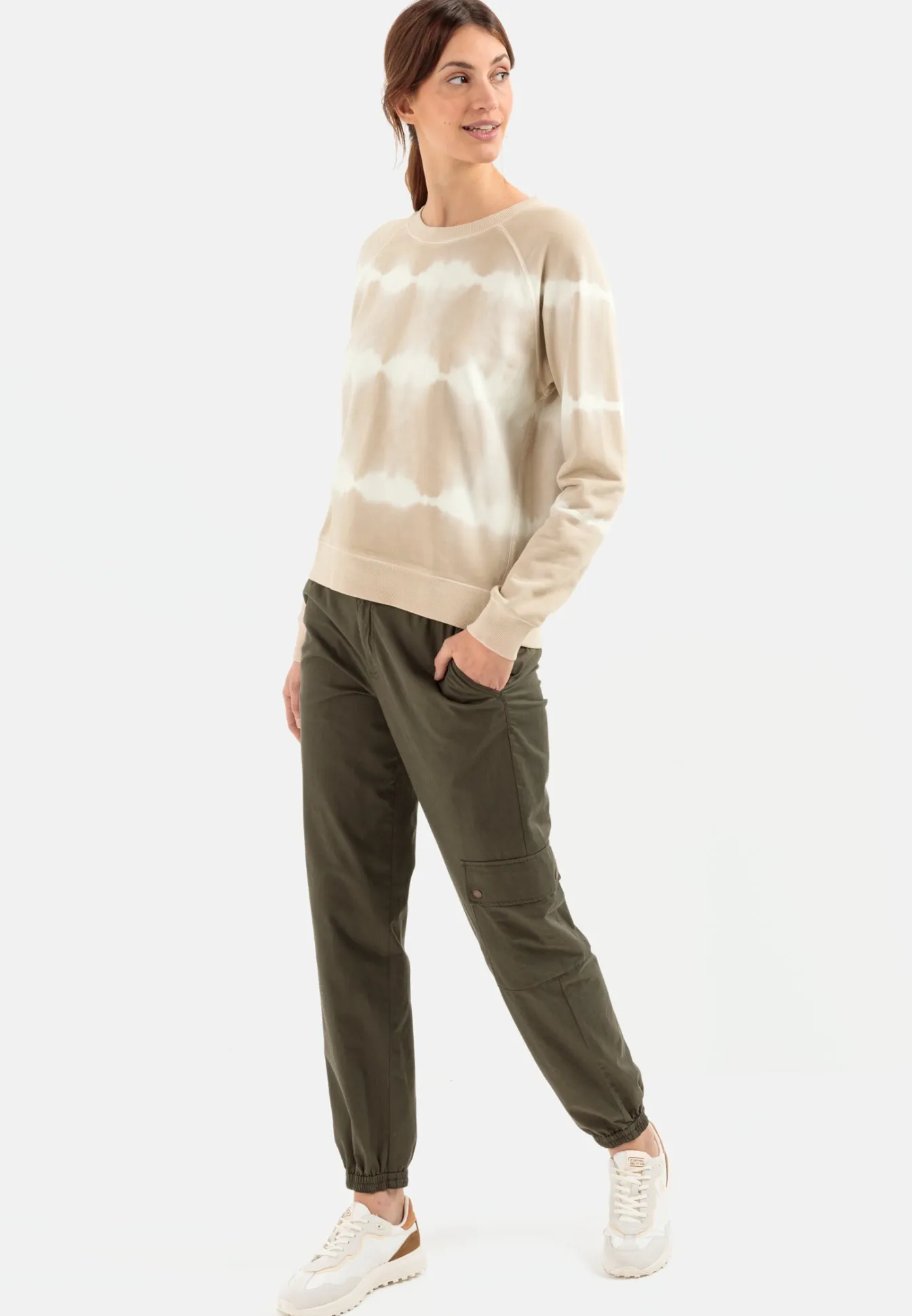 Damen Camel Active Hosen^Loose fit Cargo mit Kordelzug