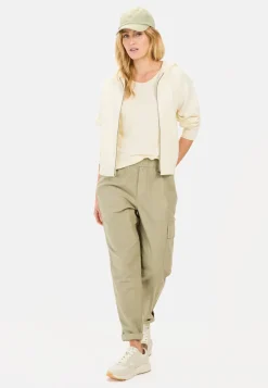 Damen Camel Active Hosen^Loose Fit Hose aus Leinenmix