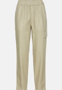 Damen Camel Active Hosen^Loose Fit Hose aus Leinenmix