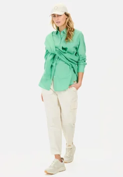 Damen Camel Active Hosen^Loose Fit Hose aus Leinenmix
