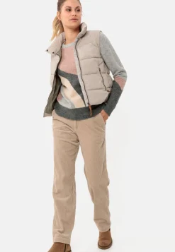 Damen Camel Active Hosen^Loose Fit Softcordhose aus Baumwolle