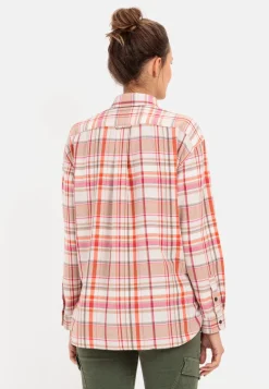 Damen Camel Active Blusen^Lässige Flanellbluse im Karomuster