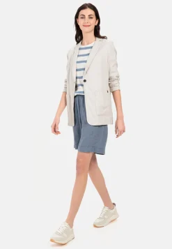 Damen Camel Active Jacken & Westen^Lässiger Blazer im Leinenmix