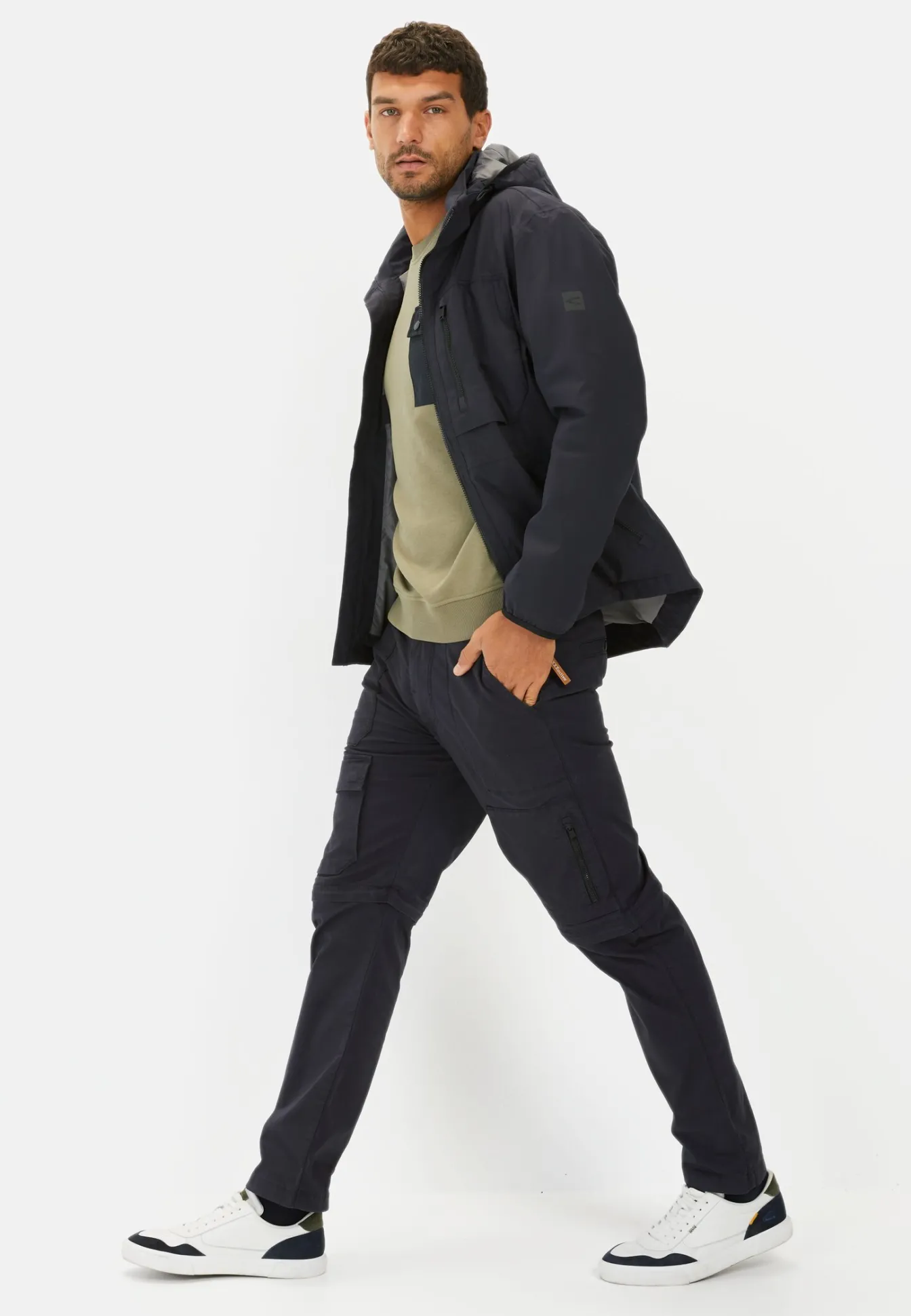 Herren Camel Active Sweatshirts & Hoodies^Lässiges Sweatshirt mit Kontrasttasche