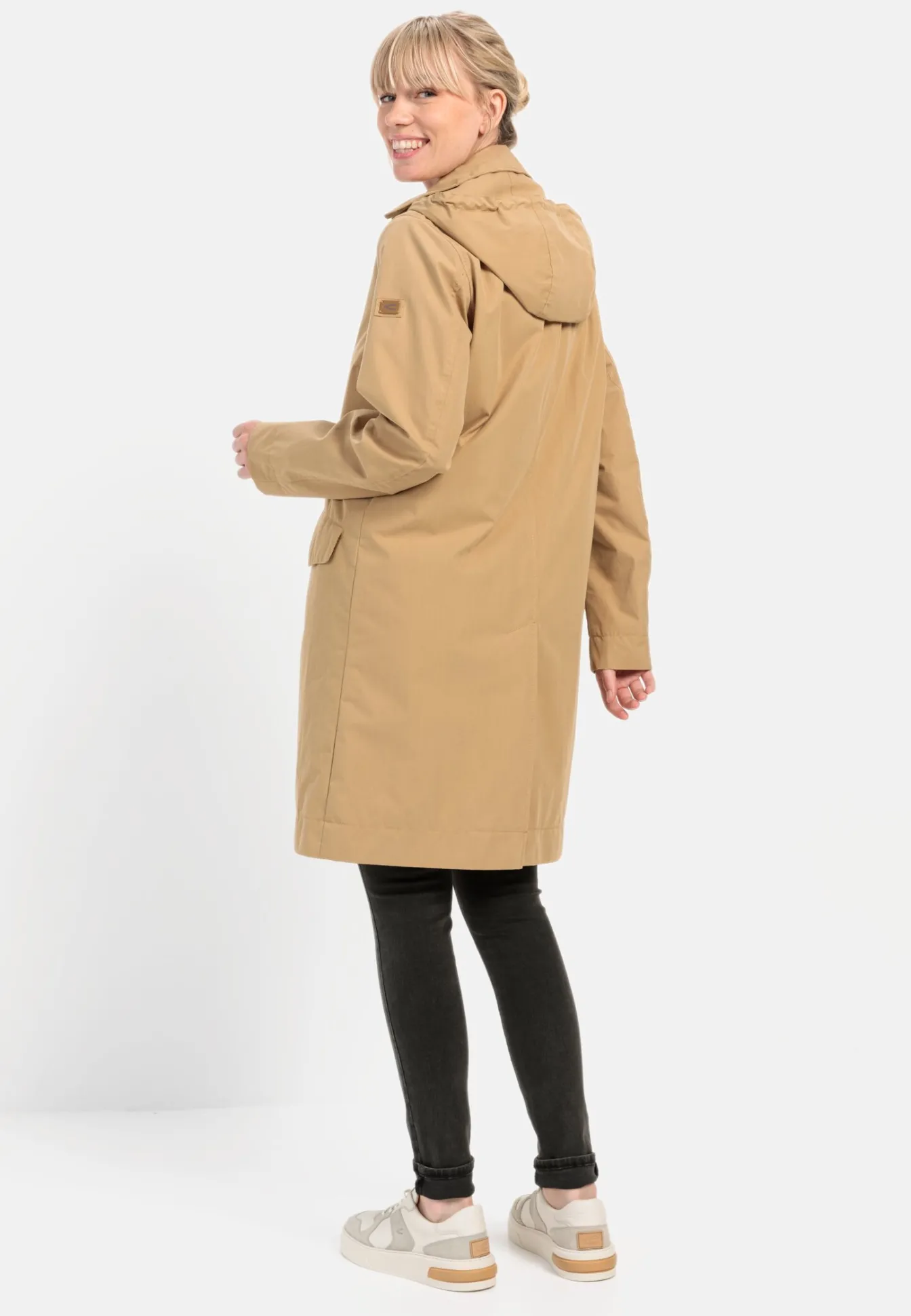 Damen Camel Active Jacken & Westen^Mantel aus Baumwollmix