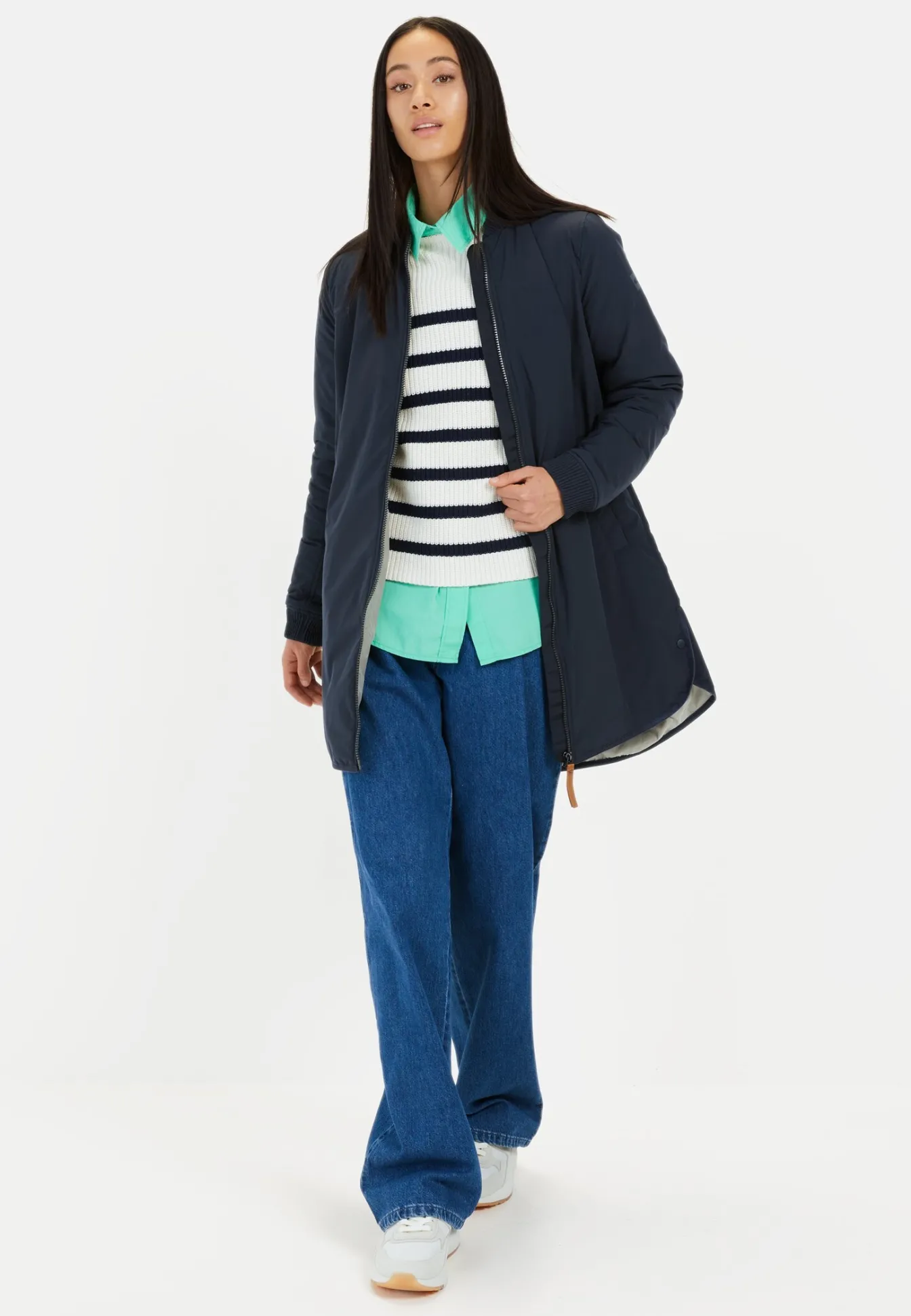 Damen Camel Active Jacken & Westen^Mantel aus recyceltem Polyester