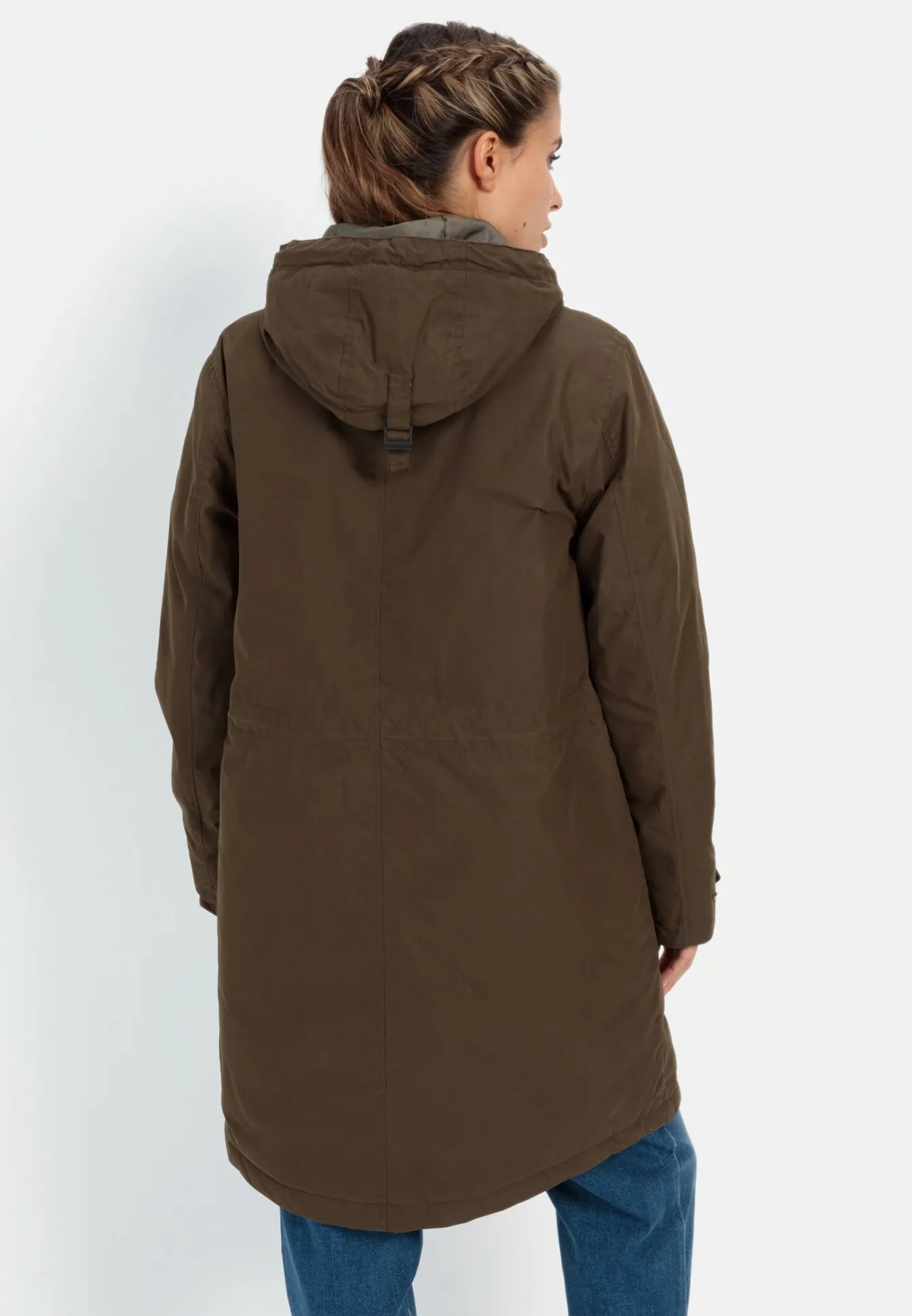 Damen Camel Active Jacken & Westen^Mantel mit fester Kapuze