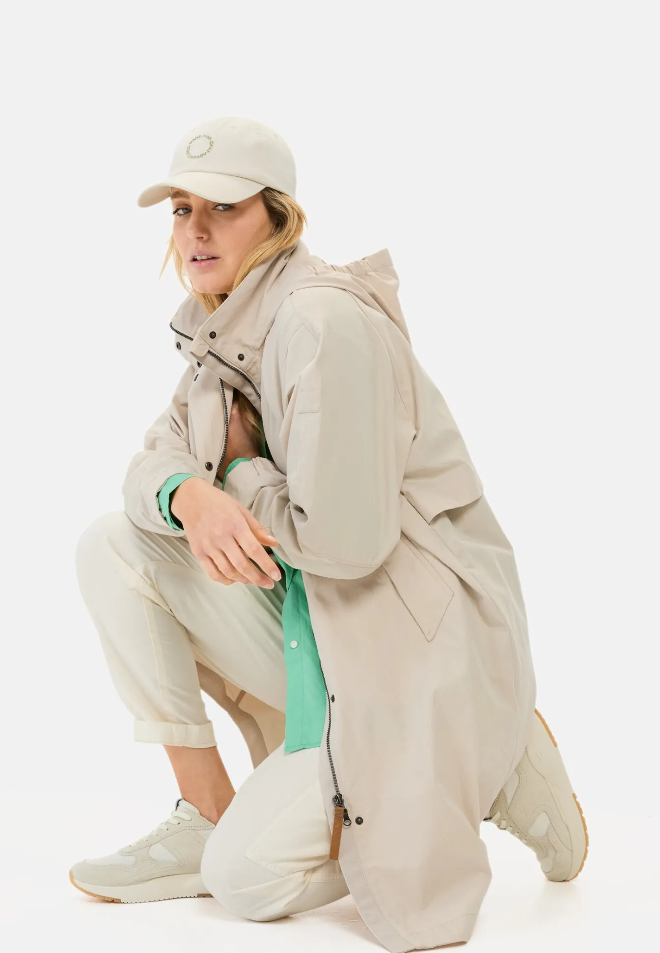 Damen Camel Active Jacken & Westen^Mantel mit integrierter Kapuze