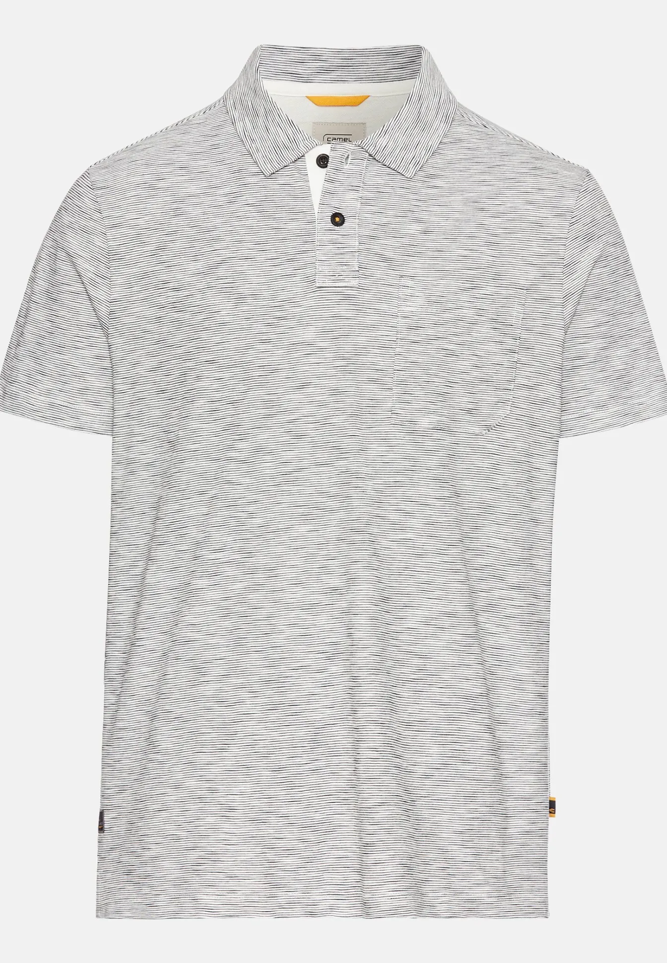 Herren Camel Active T-Shirts & Polos^Meliertes Kurzarm Poloshirt aus Baumwolle