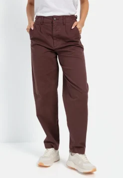 Damen Camel Active Hosen^Mom Fit Chino
