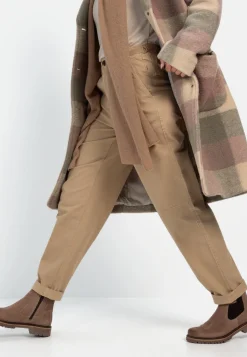 Damen Camel Active Hosen^Mom Fit Chino