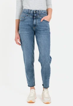 Damen Camel Active Hosen^Mom Fit 5-Pocket Jeans
