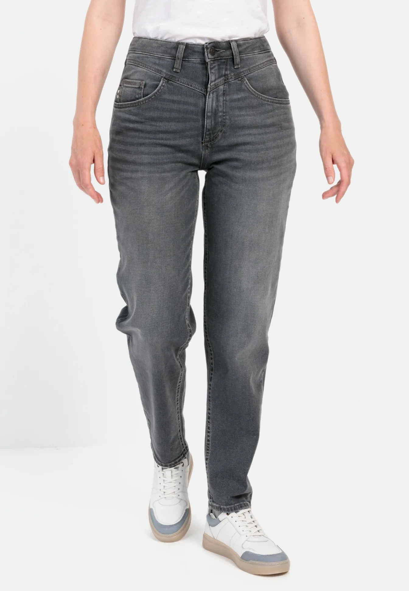 Damen Camel Active Hosen^Mom Fit 5-Pocket Jeans