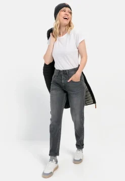 Damen Camel Active Hosen^Mom Fit 5-Pocket Jeans