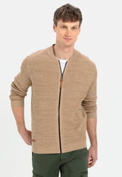 Herren Camel Active Pullover & Cardigan^Mouliné Strickjacke aus zertifiziertem Organic Cotton