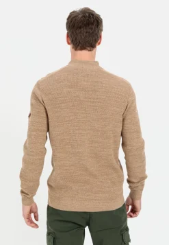 Herren Camel Active Pullover & Cardigan^Mouliné Strickjacke aus zertifiziertem Organic Cotton
