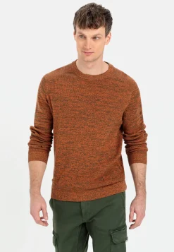 Herren Camel Active Pullover & Cardigan^Mouliné Strickpullover aus zertifiziertem Organic Cotton