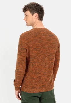 Herren Camel Active Pullover & Cardigan^Mouliné Strickpullover aus zertifiziertem Organic Cotton