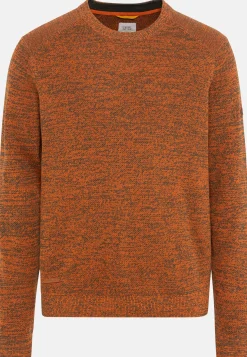 Herren Camel Active Pullover & Cardigan^Mouliné Strickpullover aus zertifiziertem Organic Cotton