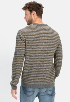 Herren Camel Active Pullover & Cardigan^Mouline Strickpullover im Streifenmuster
