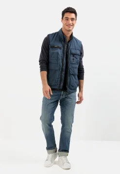 Herren Camel Active Jacken & Westen^Multipocket Weste mit Stehkragen