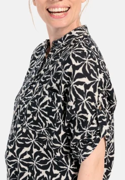 Damen Camel Active Blusen^Musselin-Schlupfbluse im Allover-Print