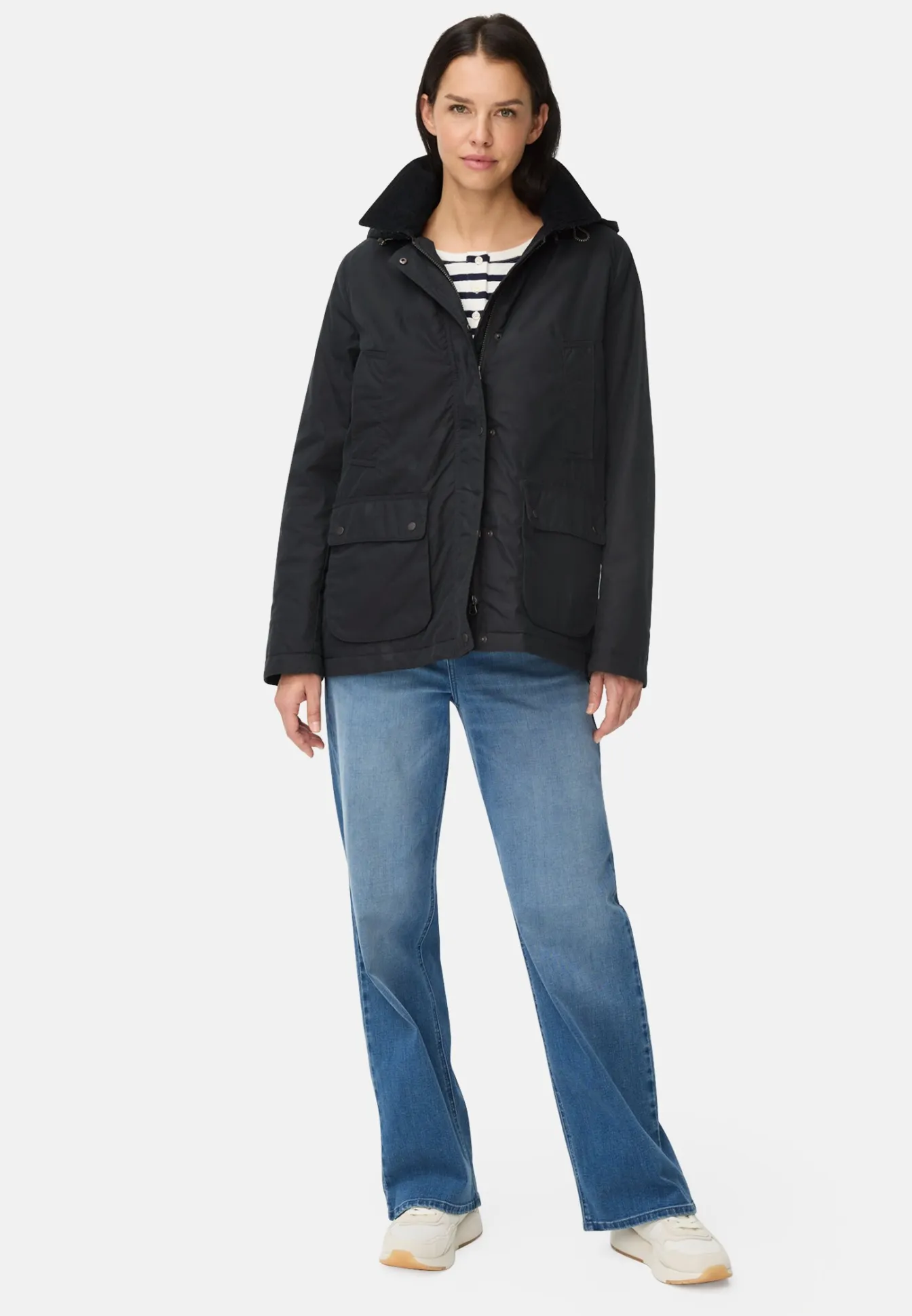 Damen Camel Active Jacken & Westen^Outdoor Jacke mit abnehmbarer Kapuze und Kordkragen