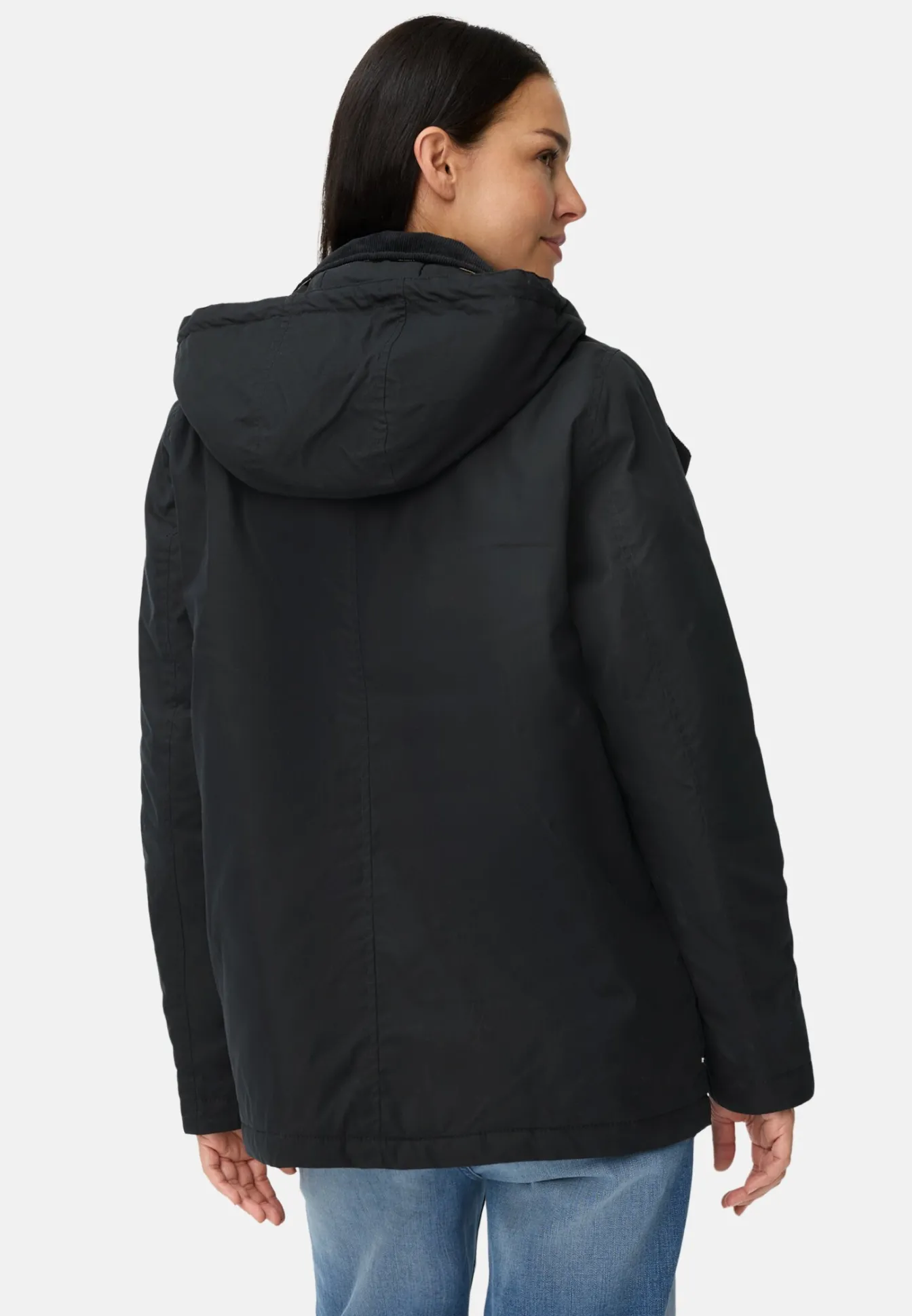 Damen Camel Active Jacken & Westen^Outdoor Jacke mit abnehmbarer Kapuze und Kordkragen