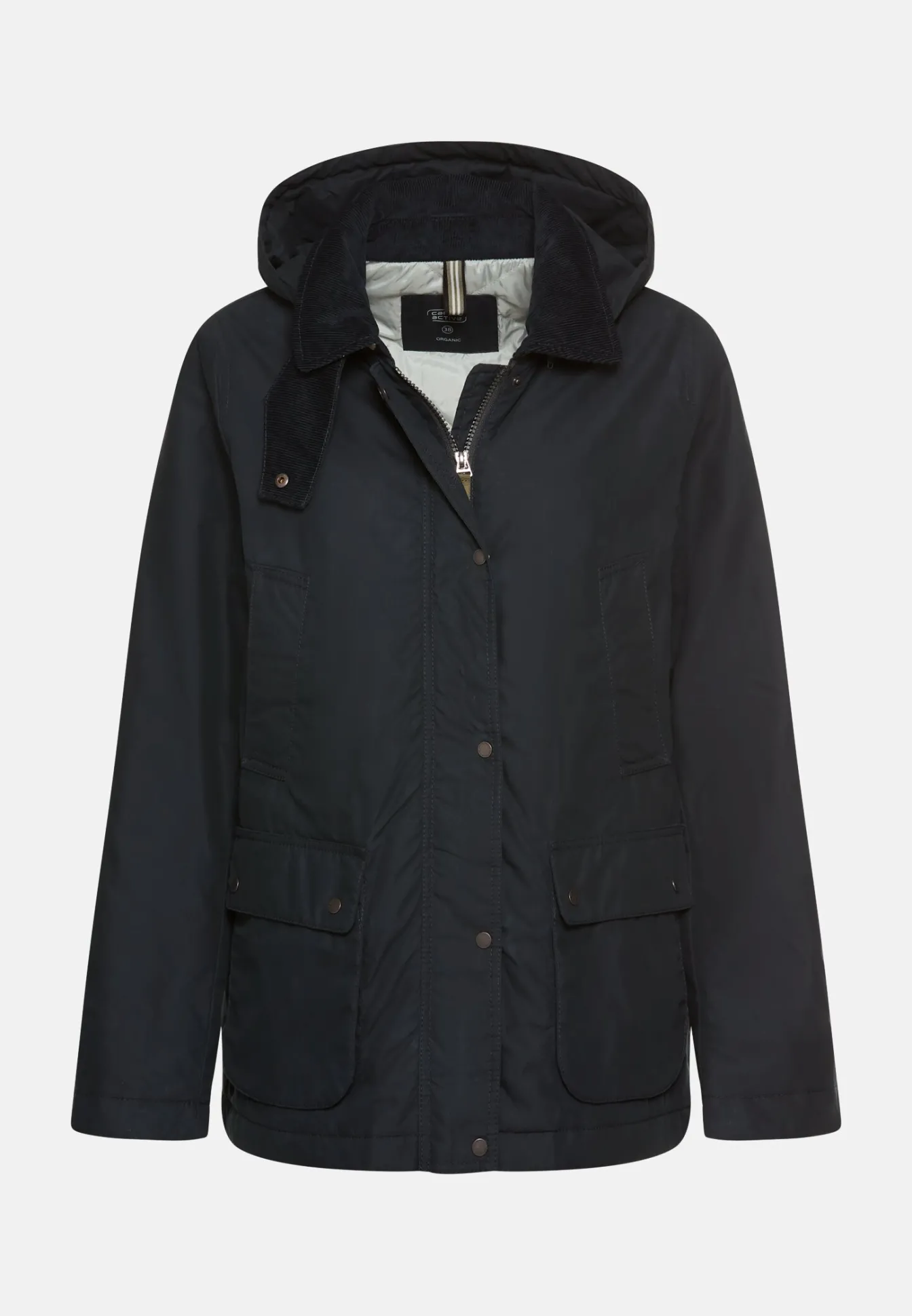 Damen Camel Active Jacken & Westen^Outdoor Jacke mit abnehmbarer Kapuze und Kordkragen